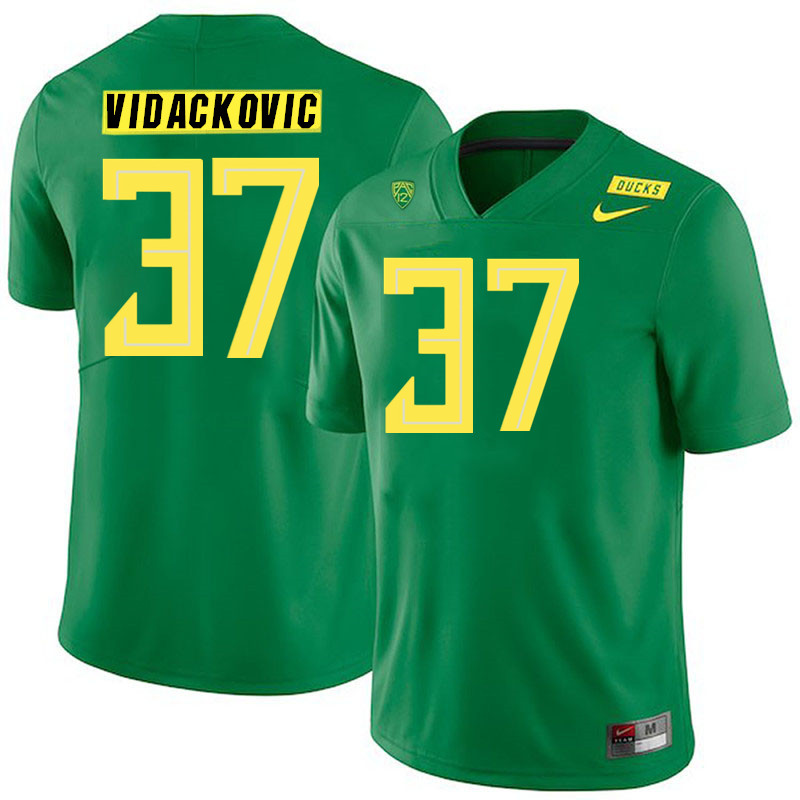 Men #37 Marko Vidackovic Oregon Ducks College Football Jerseys Stitched Sale-Green